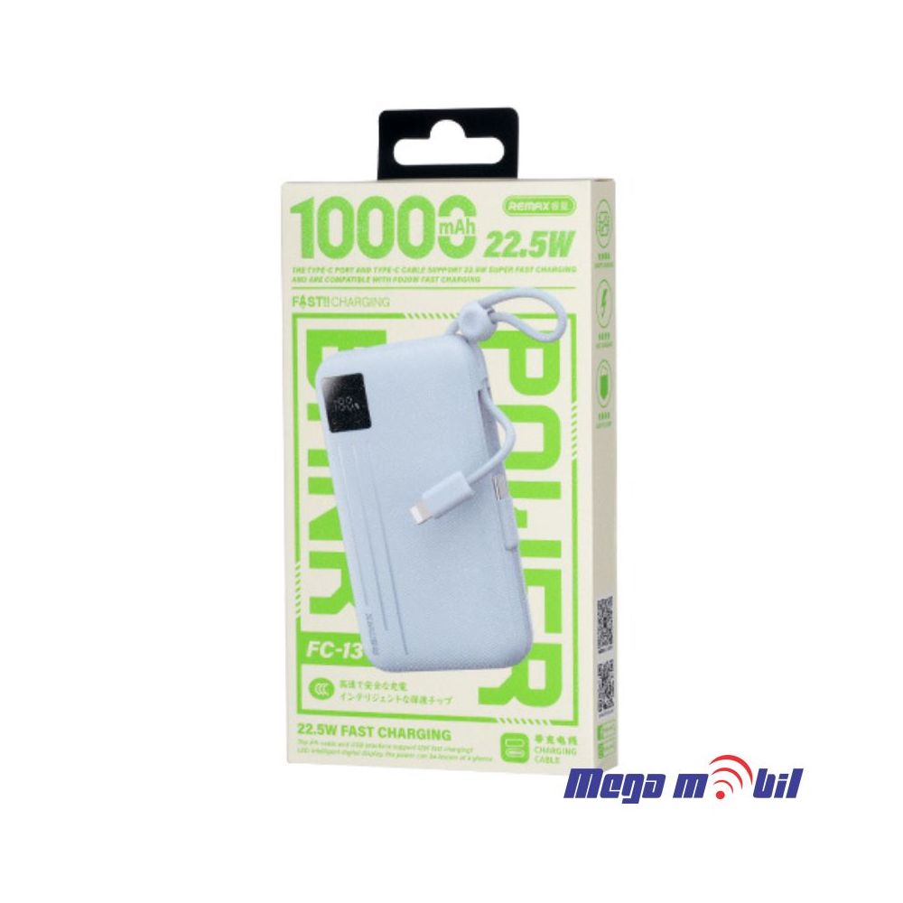 Baterija eksterna 10000mAh REMAX FC-13 FAST 22.5W blue